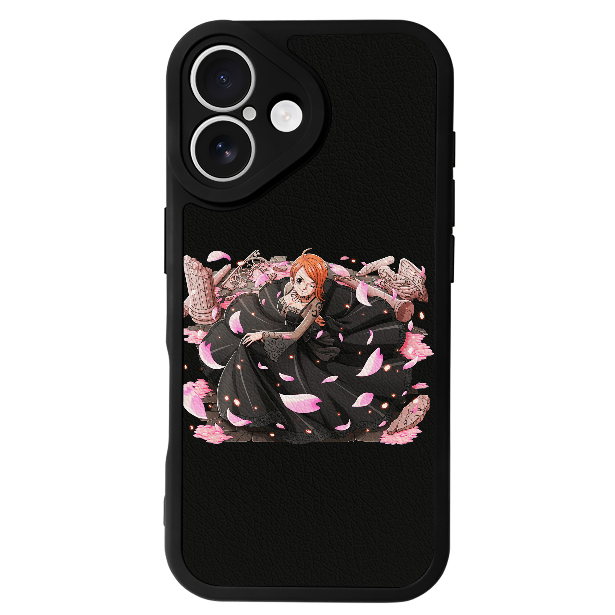 （画像用） ワンピース ナミ ONE PIECE Nami 【iPhone 16シリーズ対応】シリコンスマホケース（レザー調） 材質：シリコン